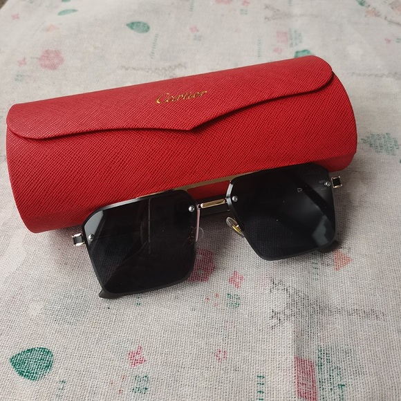 Cartier Other - Cartier Sunglasses Gold frame Eyeglasses Black